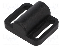 Locator; for spring latches; W: 38mm; Mat: zinc alloy; Øhole: 8mm