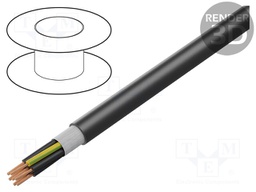 Wire: control cable; ÖLFLEX® FD 891 P; 7G0.5mm2; PUR; black; Cu