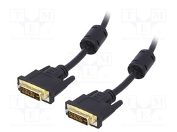 Cable; DVI-I (24+5) plug,both sides; 1.8m; black
