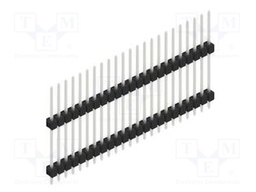 Connector: pin strips; pin header; male; PIN: 23; 2.54mm; THT; 1x23
