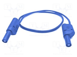 Test lead; 32A; banana plug 4mm,both sides; Urated: 1kV; Len: 1m