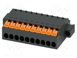 PCB connector, nominal cross section: 1.5 mm2, color: black,