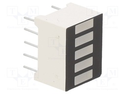 Display: LED; bargraph; red; 35mcd; 12.7x10.1mm; 2.1÷2.5V