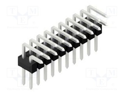 Connector: pin strips; pin header; male; PIN: 20; 2.54mm; THT; 2x10