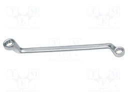 Wrench: ring; double-sided,bent; 1/2",9/16"; Overall len: 230mm