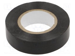 Tape: electrical insulating; W: 19mm; L: 20m; Thk: 0.13mm; black