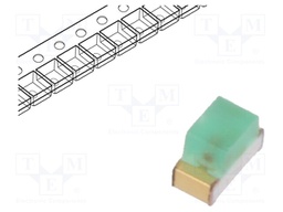 LED; SMD; 0603; green; 3÷8mcd; 1.6x0.8x1.1mm; 160°; 2.2÷2.5V; 20mA