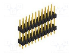 Connector: pin strips; pin header; male; PIN: 22; 2.54mm; THT; 2x11
