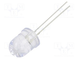 CRLED; 10mm; orange; 7000mcd; 30°; Front: convex; Pitch: 2.54mm