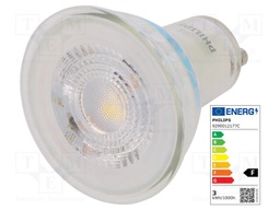 LED lamp; neutral white; GU10; 230VAC; 230lm; 2.7W; 36°; 4000K
