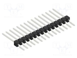 Connector: pin strips; pin header; male; PIN: 15; 2.54mm; SMT; 1x15