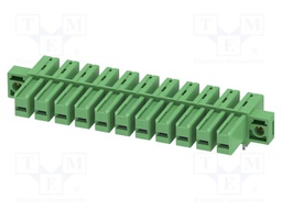 PCB headers, nominal cross section: 6 mm?, color: green, nom