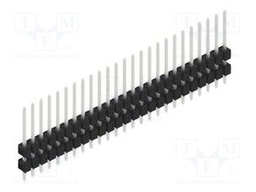 Connector: pin strips; pin header; male; PIN: 25; 2.54mm; THT; 1x25
