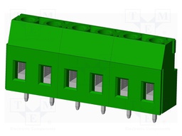 Connector: PCB terminal block; terminal; Plating: tinned; on PCBs