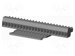 Connector: pluggable terminal block; plug; female; straight; grey