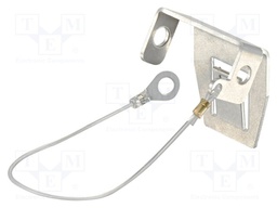 Locking element f. metal lever w. cord