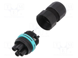 Connector: AC supply; screw terminal; female; TH387; 7÷12mm; 450V