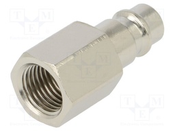 Connector; G 1/4"; inside; -0.95÷12bar; 1130l/min; 31g