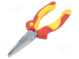Pliers; insulated,flat; steel; 160mm; 1kVAC; Package: blister