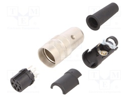 Connector: M16; plug; female; soldering; for cable; PIN: 7; 5A; 125V