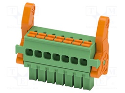 PCB connector, nominal cross section: 1.5 mm2, color: green,
