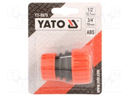 Thread adapter; ABS; Size: 1/2",3/4"