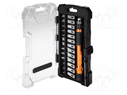 Kit: modeller's knives; plastic box; 14pcs.