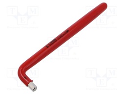 Wrench; hex key,insulated; HEX 8mm; Overall len: 206mm