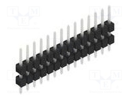 Connector: pin strips; pin header; male; PIN: 14; 2.54mm; THT; 1x14