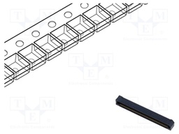 Connector: PCB to PCB; female; PIN: 100; 0.8mm; ERF8; gold-plated