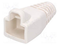 RJ45 plug boot; 6mm; Colour: white