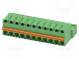 PCB connector, nominal cross section: 2.5 mm?, color: green,