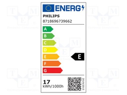 LED lamp; warm white; 2G11; 53/77VAC; 2000lm; 16.5W; 3000K