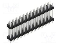 Connector: pin strips; pin header; male; PIN: 62; 1.27mm; THT; 2x31