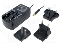 Power supply: switched-mode; 18VDC; 1.33A; Out: 5,5/2,1; 24W