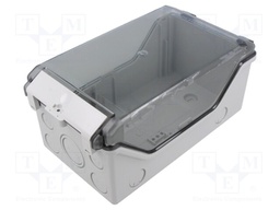 Enclosure: multipurpose; X: 136mm; Y: 253mm; Z: 115mm; GK; light grey
