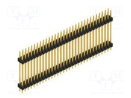 Connector: pin strips; pin header; male; PIN: 62; 2.54mm; THT; 2x31