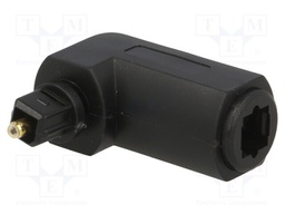Connector: fiber optic; adapter,plug/socket; optical (Toslink)