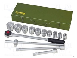 Wrenches set; socket spanner; Mounting: 3/4"; 15pcs.