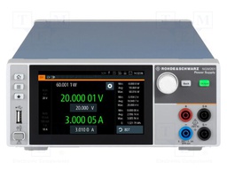Power supply: programmable laboratory; Channels: 1; 0÷20VDC; 0÷6A