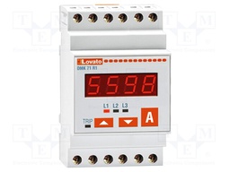 Modular AC current meter; LED; I AC: 0,05÷5,75A; True RMS