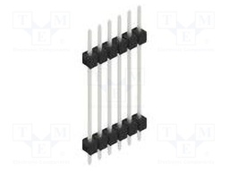 Connector: pin strips; pin header; male; PIN: 6; 2.54mm; THT; 1x6