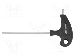 Wrench; hex key; HEX 6mm; S2 steel; Kind of handle: T