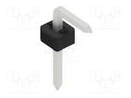Connector: pin strips; pin header; male; PIN: 1; 2mm; THT; 1x1; 100V