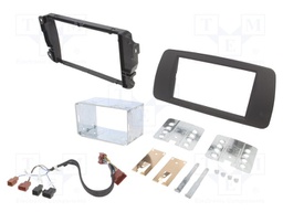 Radio mounting frame; Seat; 2 DIN; tuam grey