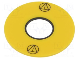 Description label; 61; 43mm; Body: yellow; plastic