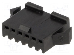 Plug; wire-wire; female; NPP; 2.5mm; PIN: 6; w/o contacts; for cable