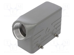 Enclosure: for HDC connectors; size D16B; for cable; angled; M32