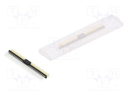 Connector: pin strips; pin header; male; PIN: 62; 2mm; SMT; 2x31