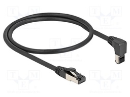 Patch cord; S/FTP; Cat: Cat 8.1; RJ45 plug,RJ45 up angled plug